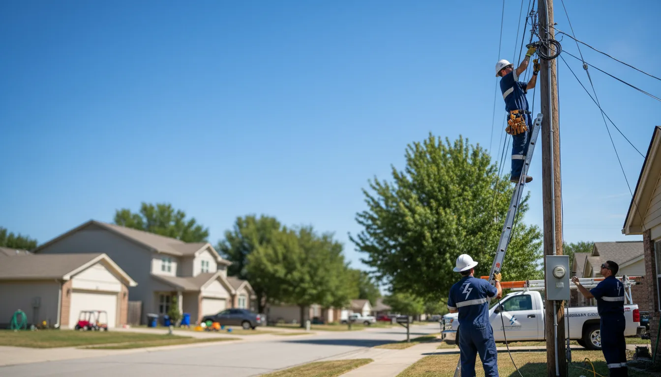 Residential electrician providing installation services in Benoit, MS